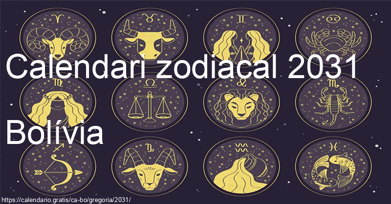 Calendari de signes zodiacals 2031