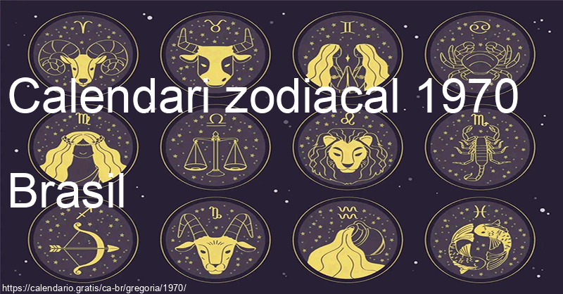 Calendari de signes zodiacals 1970