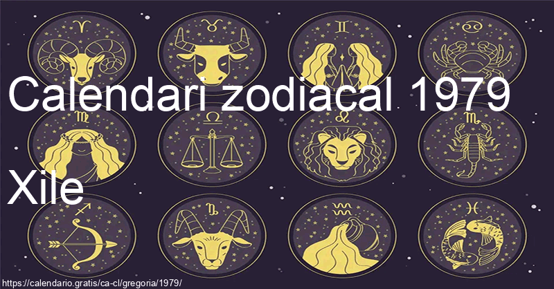 Calendari de signes zodiacals 1979