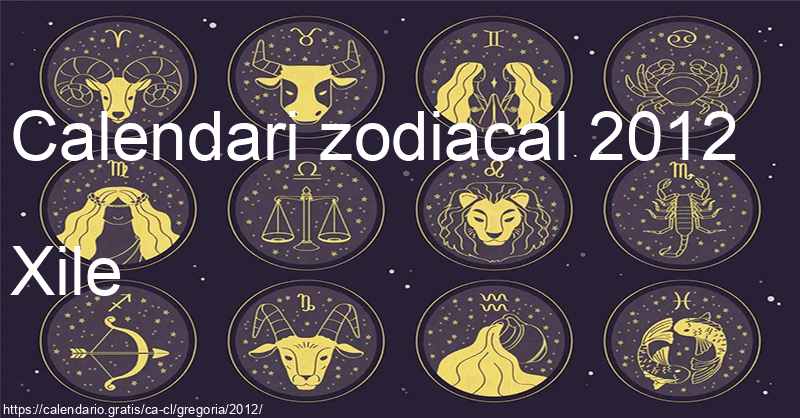 Calendari de signes zodiacals 2012