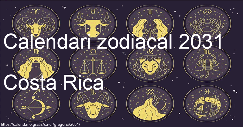 Calendari de signes zodiacals 2031