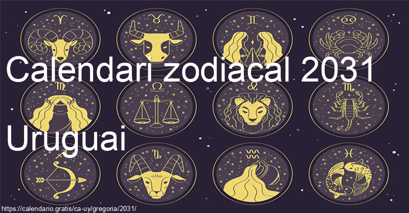 Calendari de signes zodiacals 2031