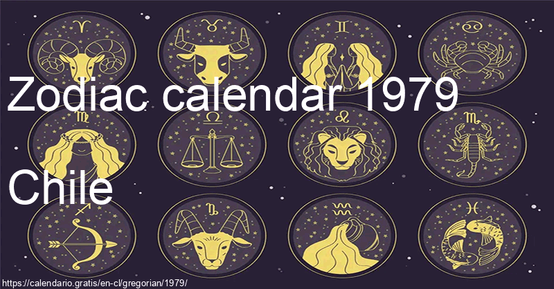 Zodiac signs calendar 1979