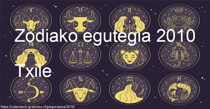 2010ko zodiako zeinuen egutegia (Txile) 2010ko zodiako zeinuen egutegia (Txile)