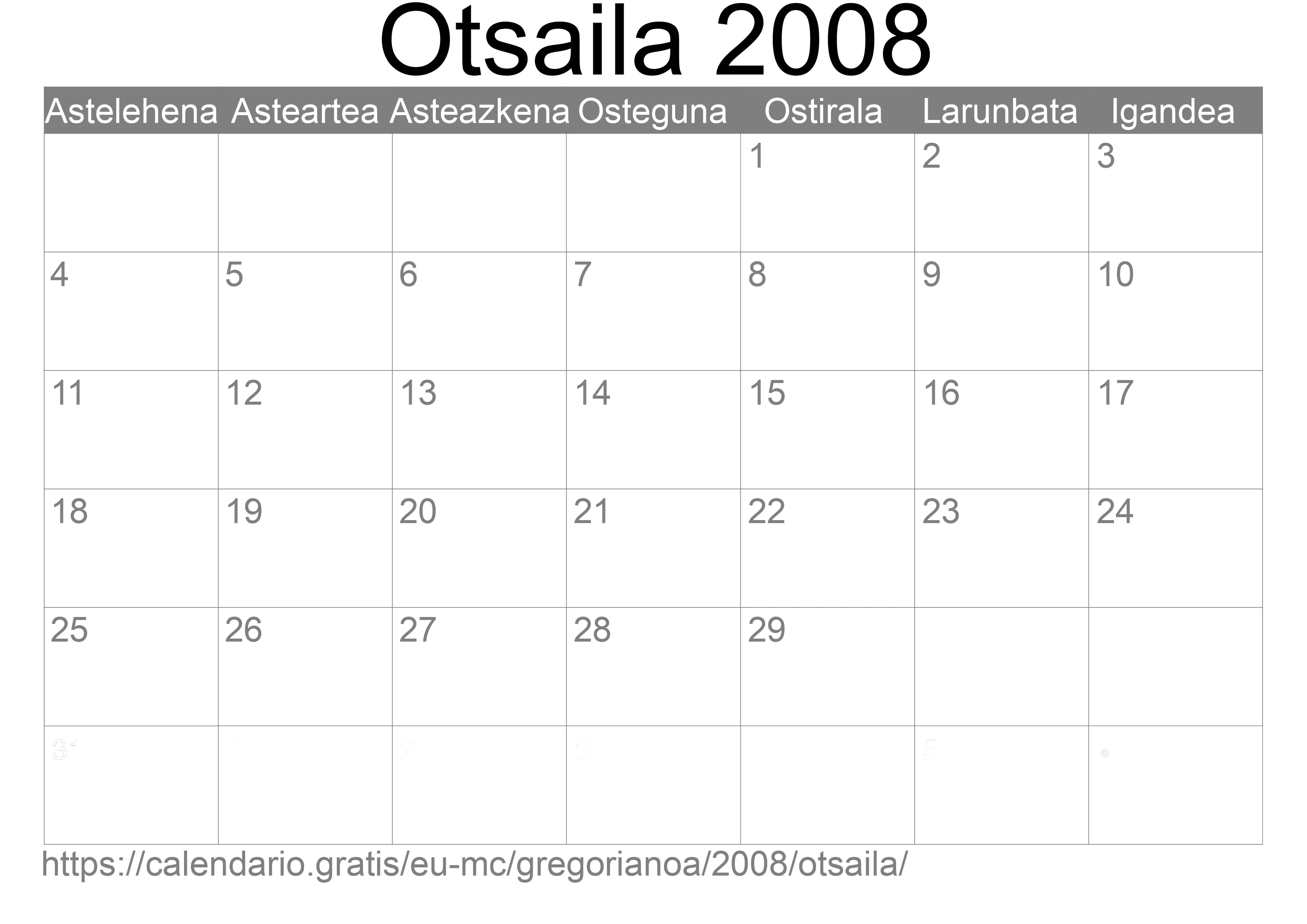 2008ko Otsaila egutegia inprimatzeko (Monako)