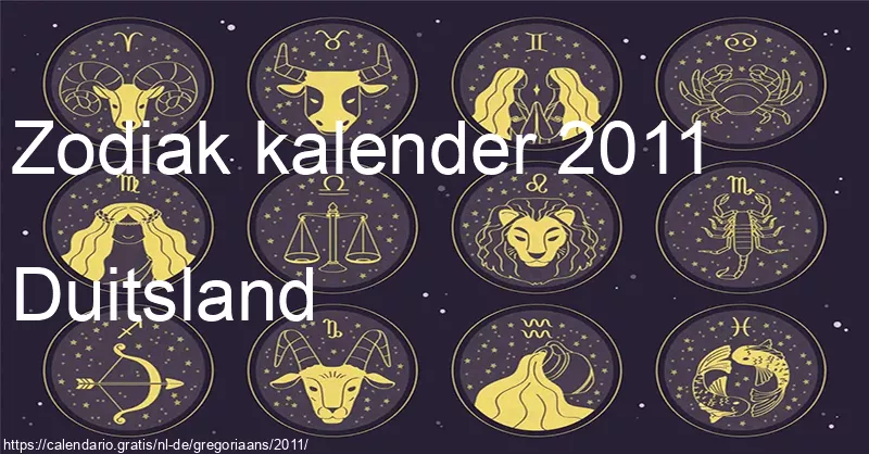 Kalender van sterrenbeelden 2011 (Duitsland)