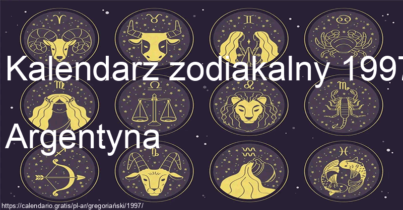 Kalendarz znaków zodiaku 1997