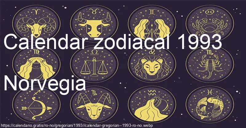 Calendarul semnelor zodiacale 1993 (Norvegia)